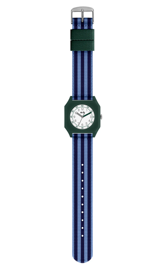 Montre "A day on Earth" pour enfant, Montre pour enfant, montre pour femme, montre qui facilite la lecture de l'heure, Montre d'apprentissage, Montre colorées, Montre avec les minutes, Montre mini kyomo, Montres fun, montre réglables.