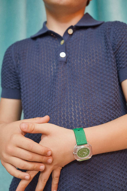 Montre Green Smoothie pour enfant Mini Kyomo - Montre Mini Kyomo - Montre pour les enfants - Montres pour femmes - Montre pour garçon - Montre pour fille - Montre pour homme- Montres qui résiste sous l'eau - Montre pour apprendre l'heure