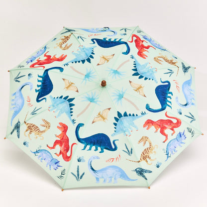 Parapluie Original Duckheads, Dinosaur kingdom, Bleu, Motif dinosaure, Parapluie pour enfant, Parapluie petit garçon, Parapluie canard 