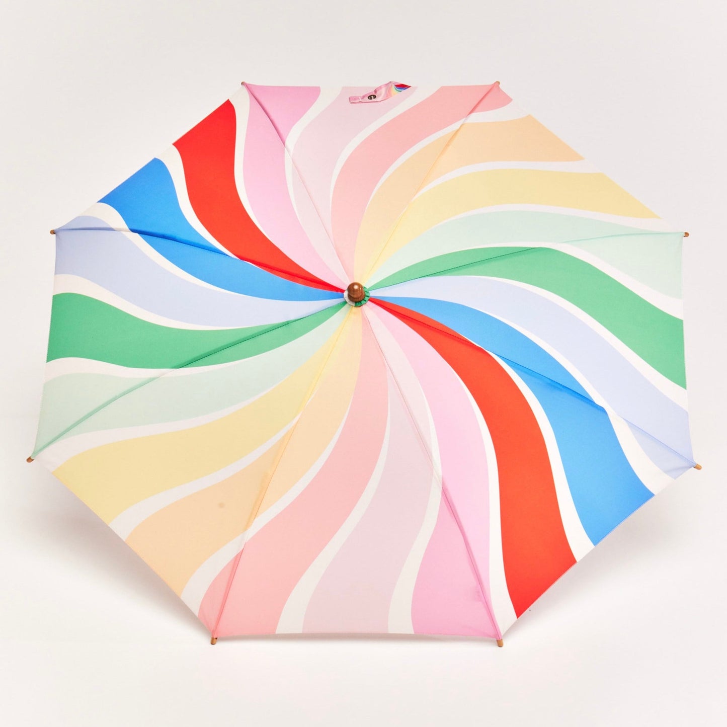 Parapluie Original Duckheads, Rainbow stripes, Multiclore, Motif arc en ciel, Parapluie pour enfant, Parapluie petit garçon et petite fille, parapluie mixte, Parapluie canard