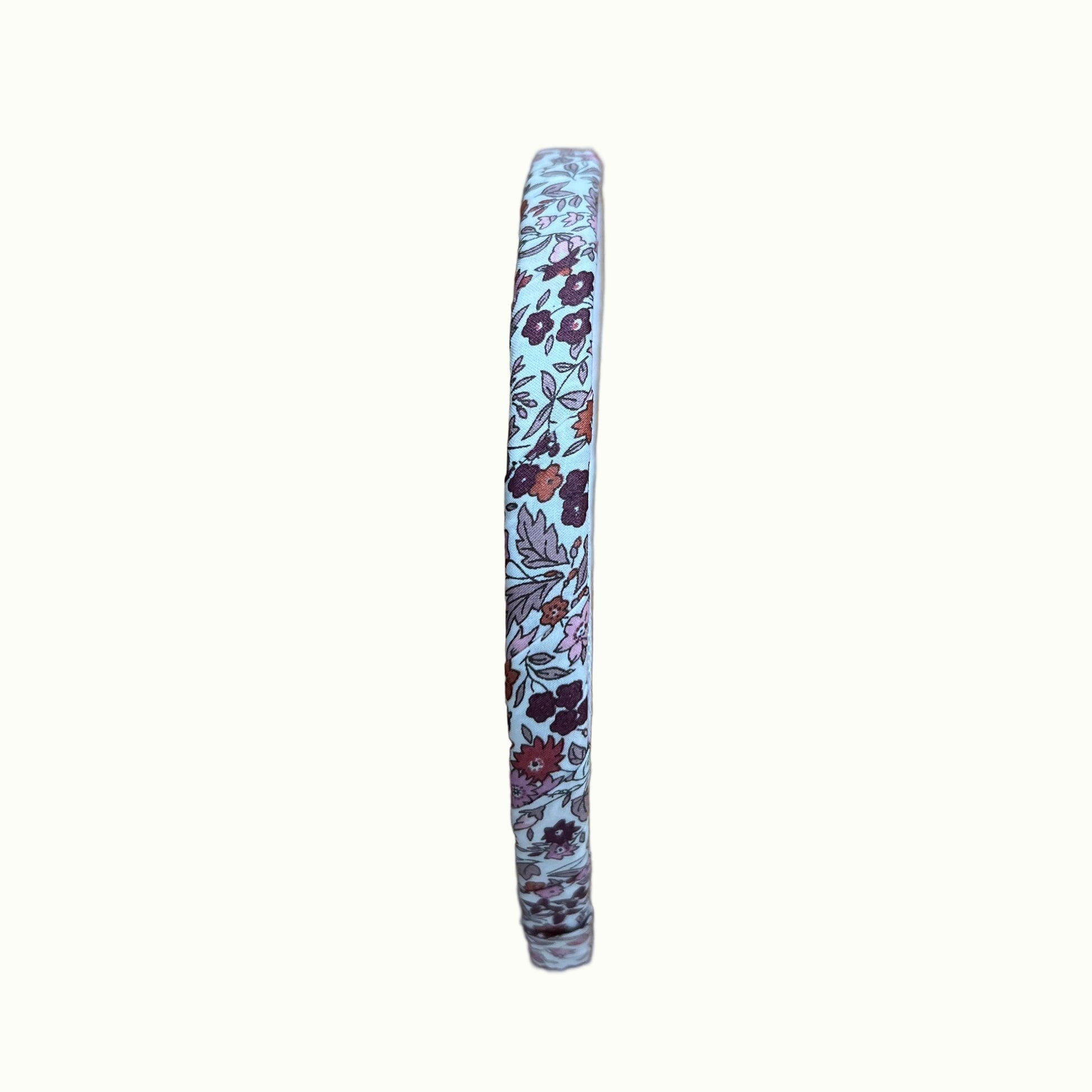 Serre-tête fin en liberty, rouge, accessoire petite fille, marque au royaume des filles, accessoire cheveux enfant.