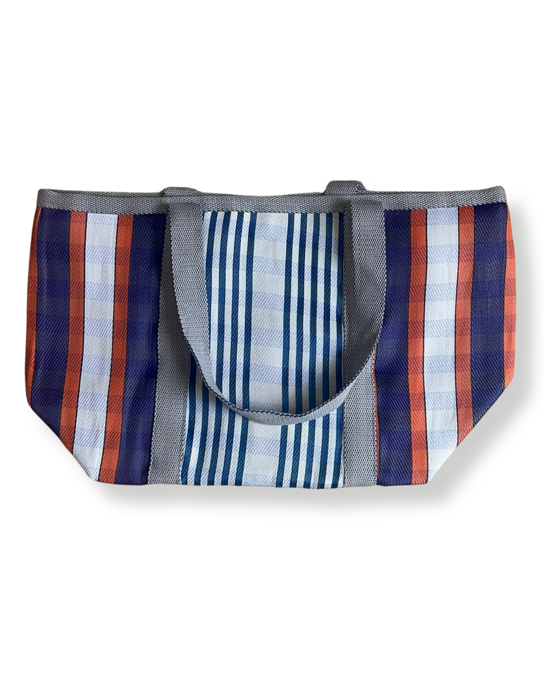 Sac de plage avec fermeture Babachic - sac de pique nique avec fermeture Babachic - sac de vacance - sac résistant au sable, sac avec fermeture- sac avec anse qui se porte sur l'épaule - Sac babachic - sac en plastique recyclé - sac avec pochette intégré - sac Violet - Orange