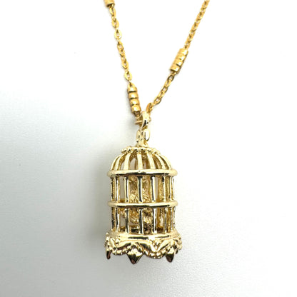 collier oiseaux dans une cage
