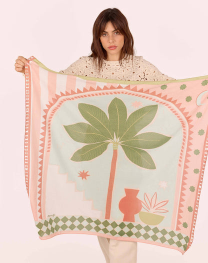 FOULARD COTON KAKI RIAD Maradji